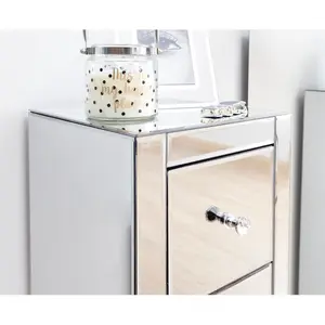 Portalia Bedside Table 45cm H x  30cm W x 30cm D