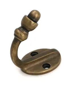 From The Anvil Burnished Brass Single Coat Hook