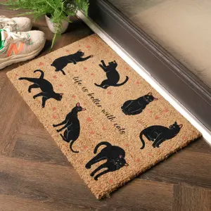 Life Is Better With Cats Doormat (60 x 40cm)