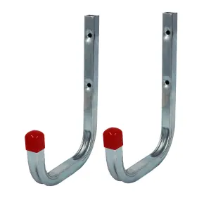 Wall Mounted Storage Hooks for Garage Heavy Duty Tool Hooks 85kg Load Capacity Wall Hooks Pack of 2