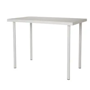 Matt white Desk (H)730mm (W)1000mm (D)600mm