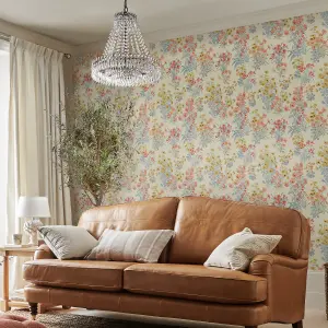 Laura Ashley Multicolour Megan Smooth Wallpaper