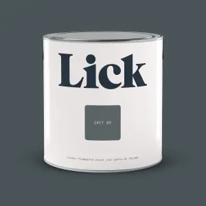 Lick Grey 08 Matt Emulsion paint, 2.5L