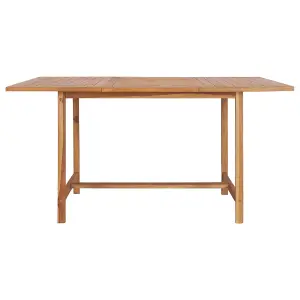 Berkfield Garden Table 150x150x76 cm Solid Teak Wood