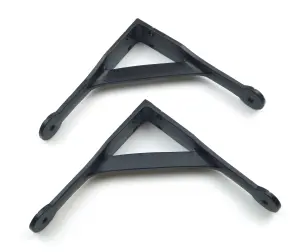 Oakcrafts - Pair of Antique Cast Iron Gallows Shelf Brackets in Epoxy Black Finish - 150mm x 150mm