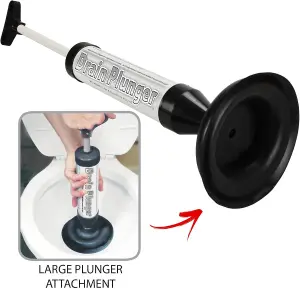 ASAB Air Pump Drain Plunger Toilet Unblocker Plunger