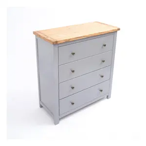 Mirano 4 Drawer Chest of Drawers Brass Knob