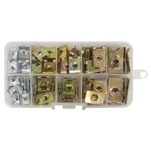 Sealey Spire Nut Assortment 74 Pieces Multipurpose With Storage Case AB074SN