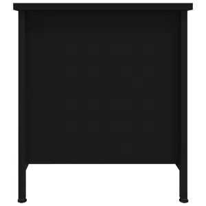 Berkfield TV Cabinet Black 100x40x45 cm Engineered Wood