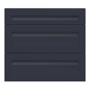 GoodHome Garcinia Matt navy blue Drawer front, Pack of 1 (H)715mm (W)797mm (T)20mm