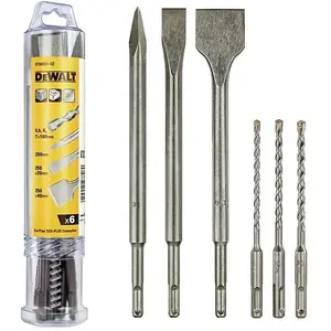 Dewalt 22 Piece SDS+ Flat Chisels Spade + Point + Carbide Drill Bit Set SDS PLUS