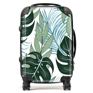 Tropical Pattern With Bright Plants And Flowers Suitcase - Cabin