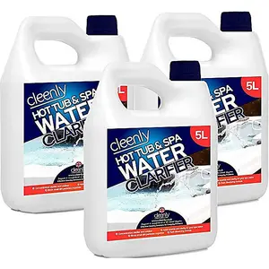 Cleenly Hot Tub & Spa Water Clarifier - Transforms Cloudy, Dull Looking Water- 15 litres