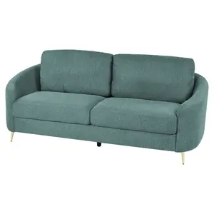 3 Seater Fabric Sofa Green TROSA