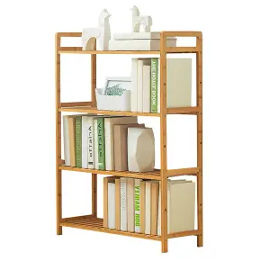 4 Tier Bookshelves Home Office Bookcase Shelf Storage Organizer for Bedroom Living Room Home Office 680mm(W)