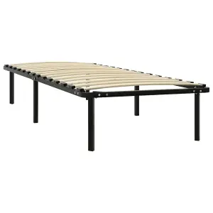 Berkfield Bed Frame Black Metal 90x200 cm