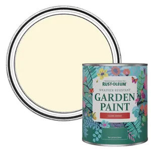 Rust-Oleum Clotted Cream Gloss Garden Paint 750ml