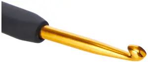 ALUMIN G CHK SE 5 - Crochet Hook: Gold Aluminium: 15cm x 5.00mm - KnitPro