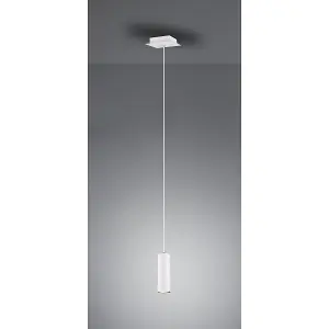 Luminosa Marley Modern Slim Pendant Ceiling Light White - UK Stock