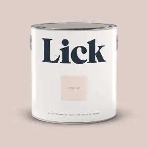 Lick Pink 07 Eggshell Emulsion paint, 2.5L