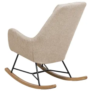 Rocking Chair ARRIE Fabric Light Beige