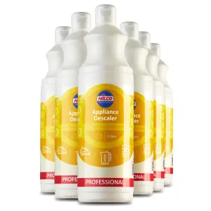 Nilco Appliance Descaler Spray - 1L x6 Washroom Fittings Cleaner 6 Litres 6L