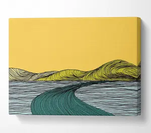 The Abstract Road Canvas Print Wall Art - Medium 20 x 32 Inches