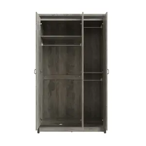 GFW Boston 3 Door Wardrobe Grey