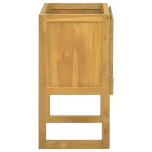 Berkfield Bathroom Cabinet 60x45x75 cm Solid Wood Teak