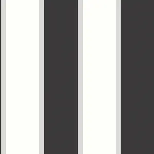 Galerie Smart Stripes 3 Black Formal Stripe Smooth Wallpaper