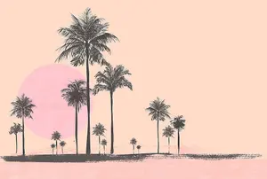 Miami Beach Sunrise Digital Mural 400cm x 270cm