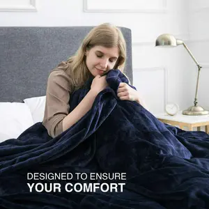 Adamczyk Throw Blanket Navy / W130 x L150cm