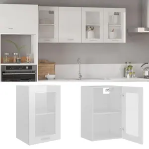 Luisantonio 60cm Kitchen Pantry High Gloss White