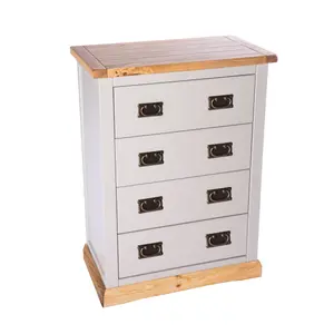 Bomporto 4 Drawer Chest of Drawers Bras Drop Handle