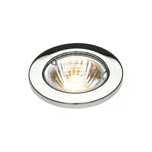 Luminosa Chrome Downlight with Bridge, 12V 50W