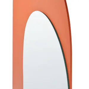 Beliani Retro Wall Mirror GROISES Orange