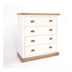 Tropea 4 Drawer Chest of Drawers Brass Cup Handle