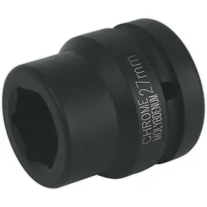 Premium 27mm Forged Impact Socket - 1 Inch Square Drive for Air Wrenches