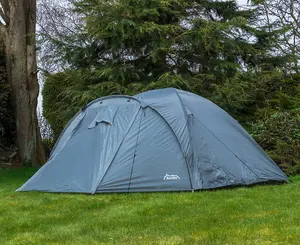 Andes 4 Person Easy Pitch Tent - GREY