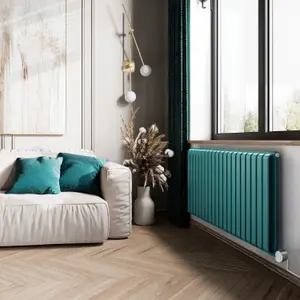 Terma 230V 1.5kW Teal Smart Horizontal Oil-filled radiator