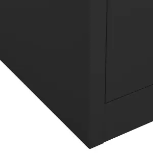 Berkfield Office Cabinet Anthracite 90x40x102 cm Steel