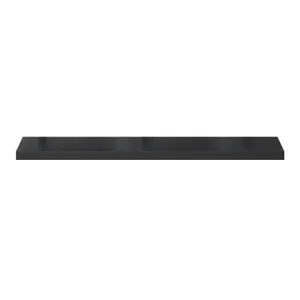 GoodHome Cusko Black Rectangular Floating shelf (L)118cm x (D)23.5cm