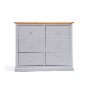 Rocca 6 Drawer Chest of Drawers Chrome Knob