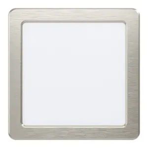 Wall / Ceiling Flush Downlight Satin Nickel Spotlight 10.5W Built in LED