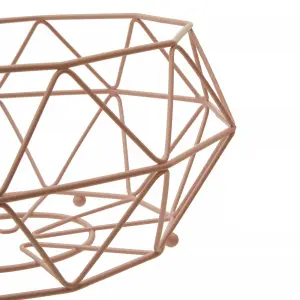 Interiors by Premier Vertex Pink Fruit Basket with Ball Feet