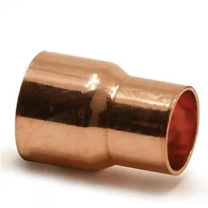 Straight Pipe Fitting Muff Copper Connector Solder 22x15mm Water Installation