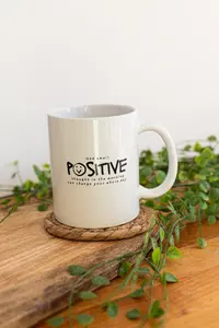 4pc Inspirational Ceramic White Mugs