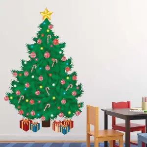 Traditional Christmas Tree Wall Stickers Wall Art, DIY Art, Home Decorations, Decals