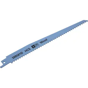 High-Quality 5 Pack 200mm HCS Reciprocating Saw Blades - Perfect for Wood Cutting