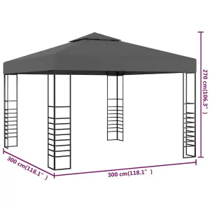 Berkfield Garden Marquee 3x3 m Anthracite